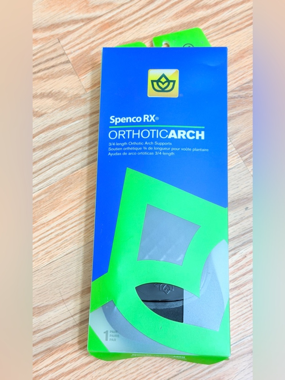 Spenco RX Orthotic Arch Supports 3/4 Length Size 4 Women 11-12 Men 10-11 NEW